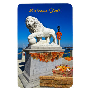 Magnet Flexible Welcome Fall Coastal St Augustine Floride