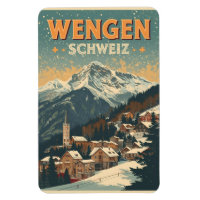 WENGEN ski vintage Suisse Alpes suisses cadeaux