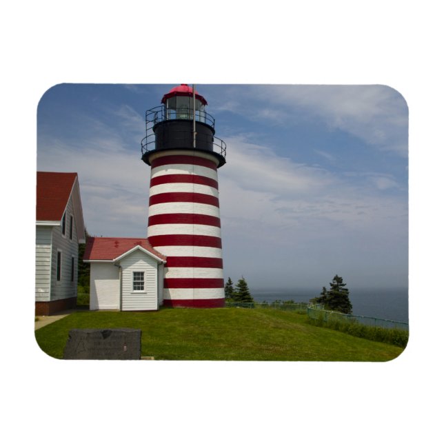 Magnet Flexible West Quoddy Head Lighthouse State Park est (Horizontal)