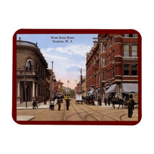 Magnet Flexible West State St., Trenton NJ 1915 Vintage