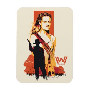 Magnet Flexible Westworld   Wyatt et homme dans le noir à l'église