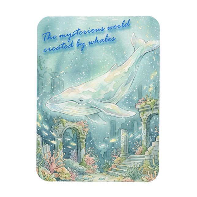 Magnet Flexible Whale Atlantis Underwater Fantasy (Vertical)