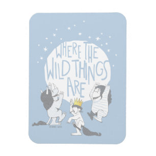 Magnet Flexible Where The Wild Things Are   Moon & Stars