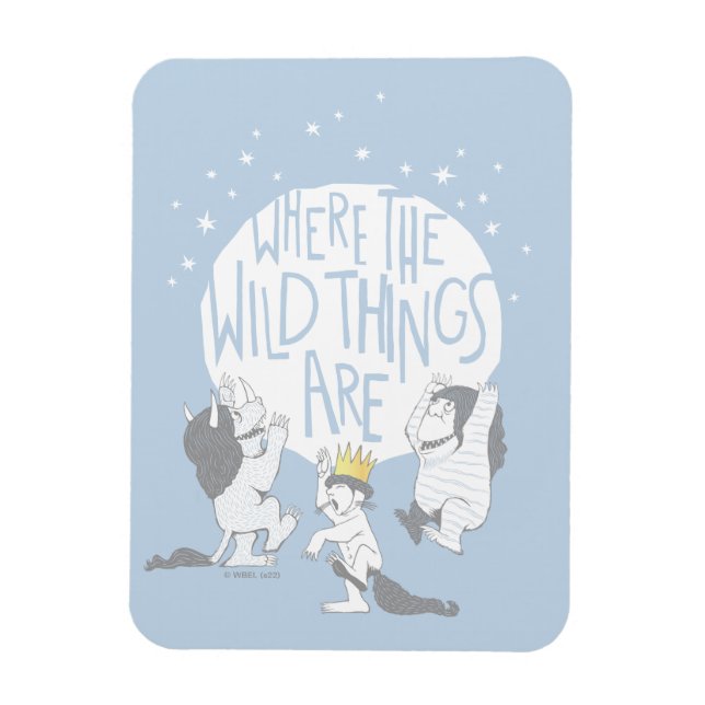 Magnet Flexible Where The Wild Things Are | Moon & Stars (Vertical)