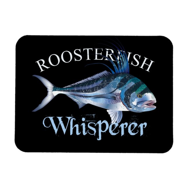 Magnet Flexible Whisperer de rôti de poisson foncé (Horizontal)