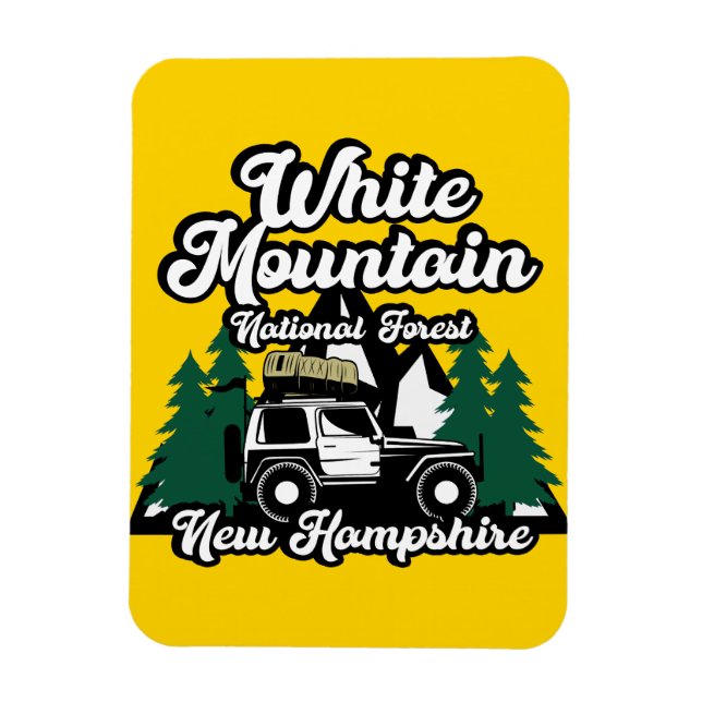 Magnet Flexible White Mountain National Forest New Hampshire (Vertical)