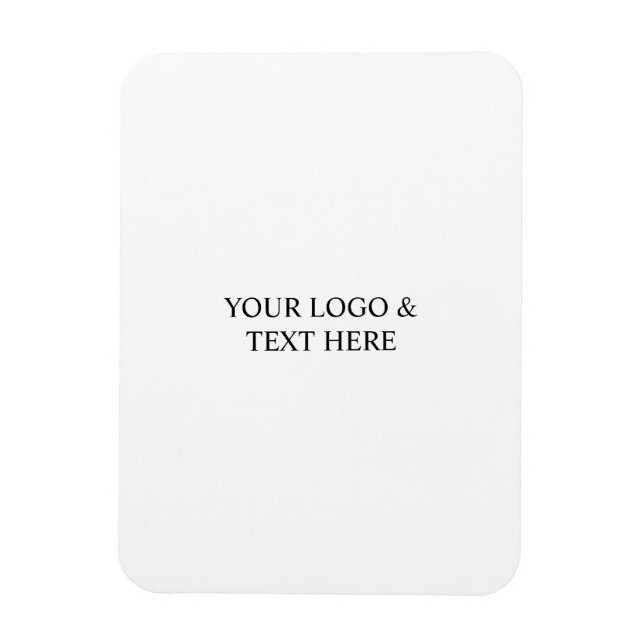 Magnet Flexible White Personalized – Your Logo & Text Here (Vertical)