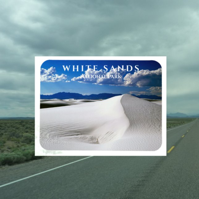 Magnet Flexible White Sands National Park, Nouveau-Mexique Carte p (Créateur téléchargé)