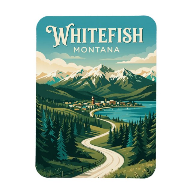 Magnet Flexible Whitefish États-Unis (Vertical)