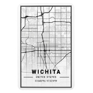 Magnet Flexible Wichita Kansas USA Travel City Plan