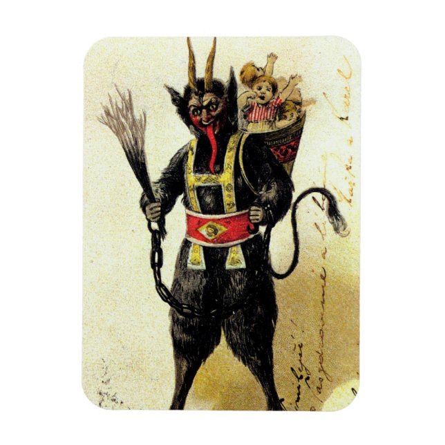 Magnet Flexible Wicked Krampus Scary Demon Holiday Christmas Xmas (Vertical)