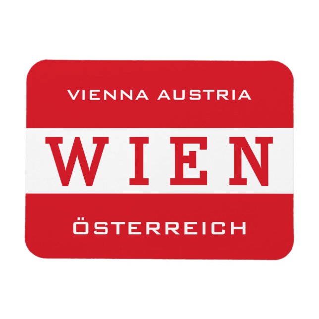 Magnet Flexible Wien - Aimant Vienne (Horizontal)