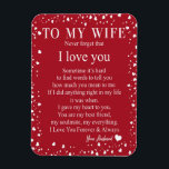 Magnet Flexible Wife Gifts | Letter To My Wife Love From Husband<br><div class="desc">Wife Gifts | To My Wife Never Forget That I Love You Love From Husband</div>