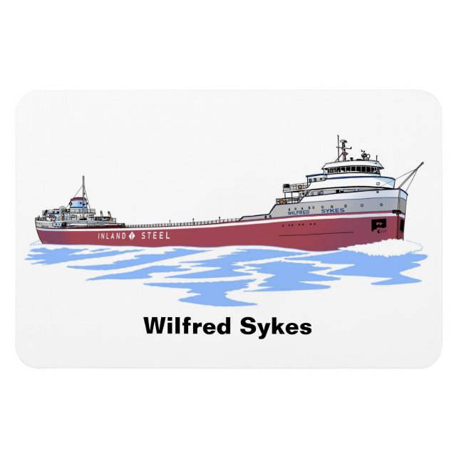 Magnet Flexible Wilfred Sykes, cargo des Grands Lacs, pont droit (Horizontal)