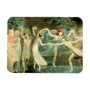 Magnet Flexible William Blake Oberon, Titania et Puck avec Fairie