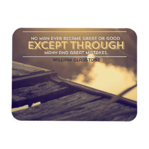 Magnet Flexible William Gladstone Citation Inspirationnelle "Erreu