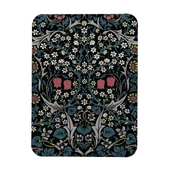 Magnet Flexible William Morris Blackthorn Floral Art Nouveau (Vertical)