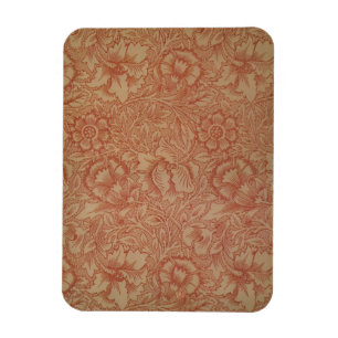 Magnet Flexible William Morris Fleur de pavot rose Floral