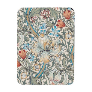 Magnet Flexible William Morris Lily Art Nouveau motif floral Mag