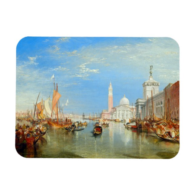 Magnet Flexible William Turner - Venise, le Dogana et San Giorgio (Horizontal)