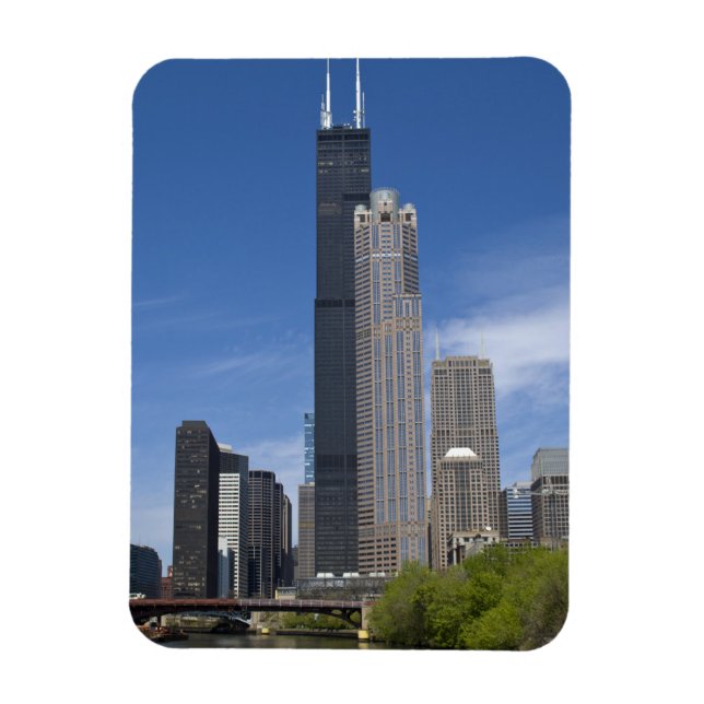 Magnet Flexible Willis Tower (anciennement Sears Tower) se profile (Vertical)