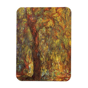 Magnet Flexible Willow de Weeping par Claude Monet, Art Vintage