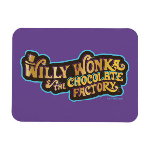 Magnet Flexible Willy Wonka et le logo de l'usine de chocolat