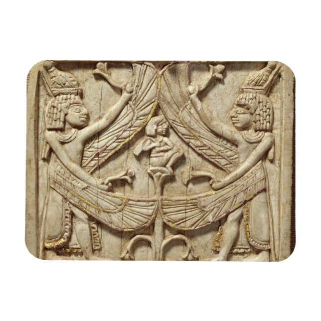Magnet Flexible Winged genii, Assyrian Period, c.750 BC (ivory) (Horizontal)