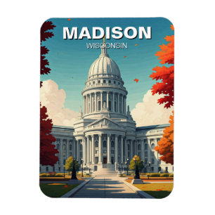 Magnet Flexible Wisconsin Madison State Capitol