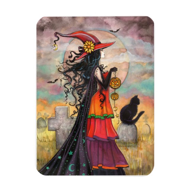 Magnet Flexible Witch Way Halloween Witch Art (Vertical)