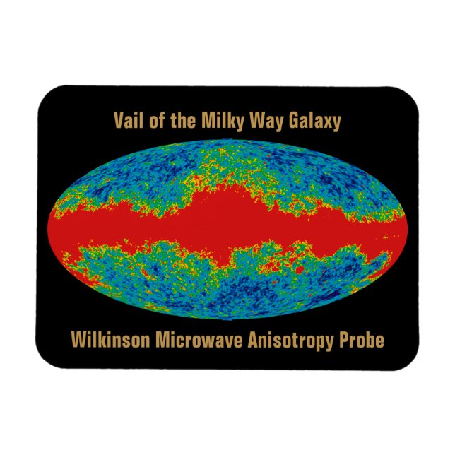 Magnet Flexible WMAP, Voile de la Voie lactée sur l'Univers (Horizontal)