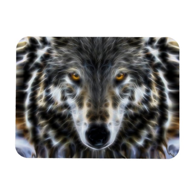Magnet Flexible Wolf Inspiration intense Portrait (Horizontal)