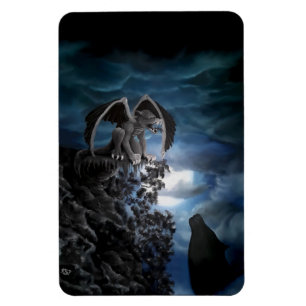 Magnet Flexible Wolf Moon - Wolf avec Golem