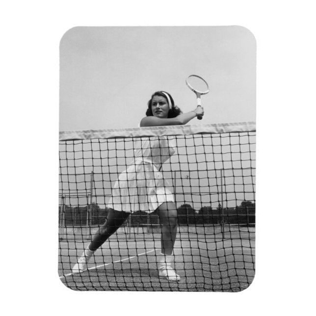 Magnet Flexible Woman playing tennis (Vertical)