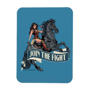 Magnet Flexible Wonder Woman on Horse Comic Art
