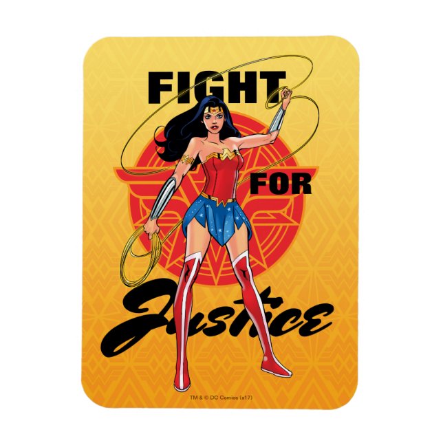 Magnet Flexible Wonder Woman With Lasso - Lutte Pour La Justice (Vertical)