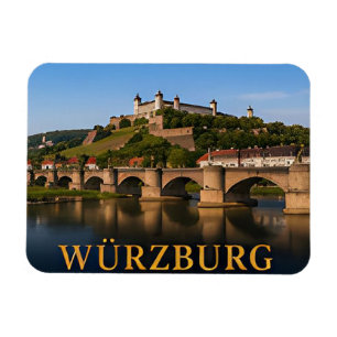 Magnet Flexible Wurzburg Allemagne Destination de Voyage Romantiqu