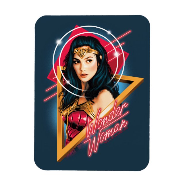 Magnet Flexible WW84 | Wonder Woman Insigne de personnage Rétrowav (Vertical)