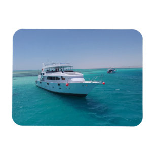 Magnet Flexible Yacht Dahab Lady sur la mer Rouge Carte postale