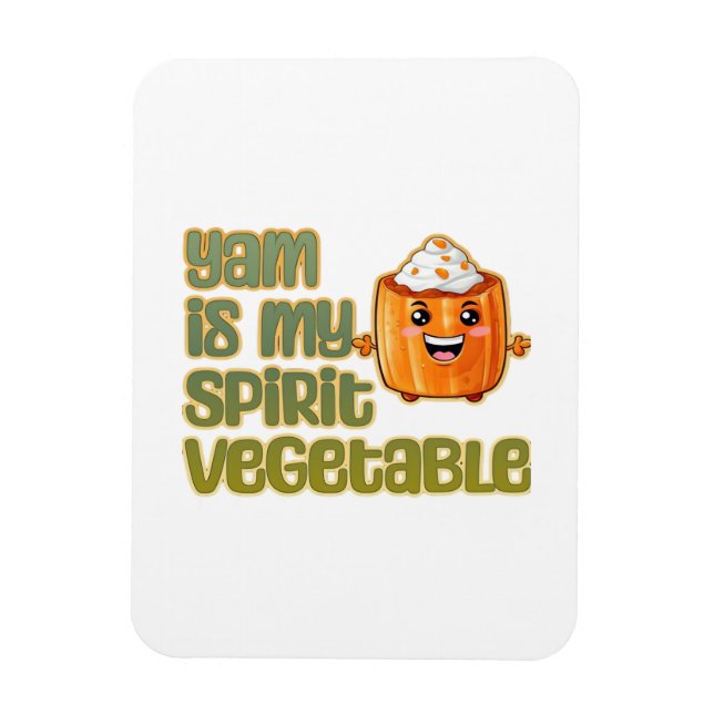 Magnet Flexible Yam Is My Spirit Vegetable Classic (Vertical)