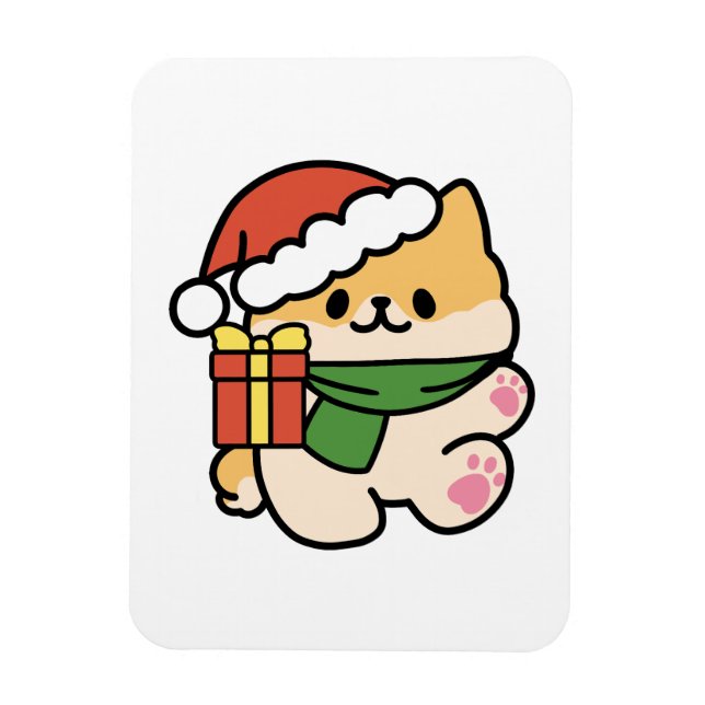 Magnet Flexible Yappy Howlidays - Jote Christmas Dog Cartoon (Vertical)