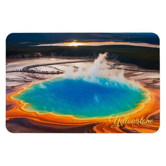 Magnet Flexible Yellowstone Magnet-Prismatic Hot Spring (Horizontal)