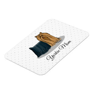 Magnet Flexible Yorkie Maman (Yorkshire Terrier Maman) Mignonne Ma