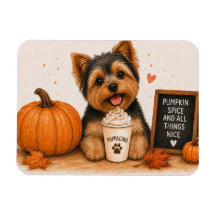 Yorkie Yorkshire Terrier Épice de Citrouille Magne