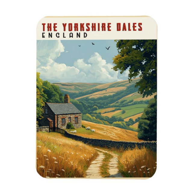 Magnet Flexible Yorkshire Dales Randonnées Trails (Vertical)