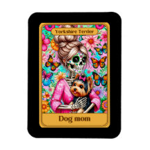 Yorkshire Terrier Chien Maman Tarot Carte Magnat