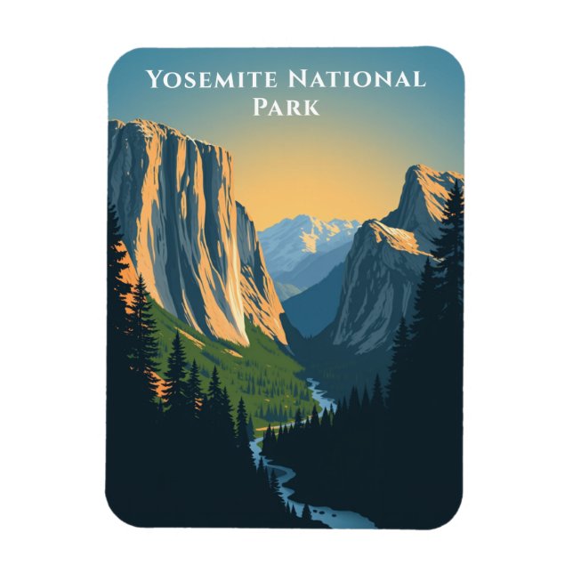 Magnet Flexible Yosemite National Park California Travel Paysage (Vertical)
