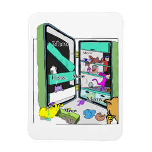 Magnet Flexible Yum-yum kitty cat