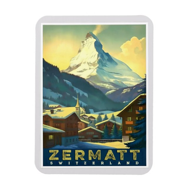 Magnet Flexible Zermatt - Capturer le Cervin Majestueux (Vertical)