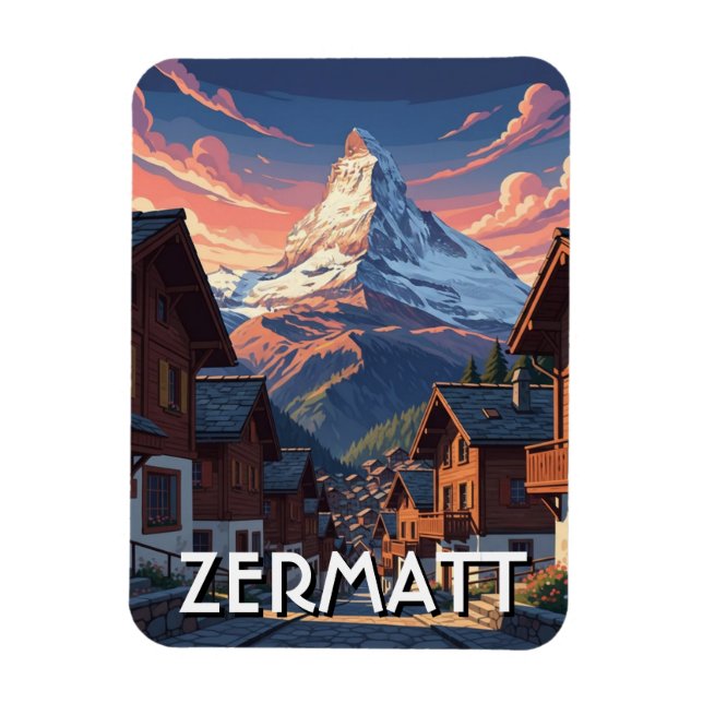 Magnet Flexible Zermatt Suisse Matterhorn (Vertical)